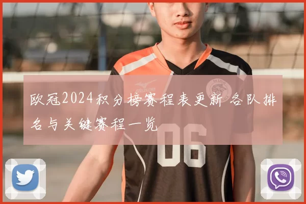 欧冠2024积分榜赛程表更新 各队排名与关键赛程一览